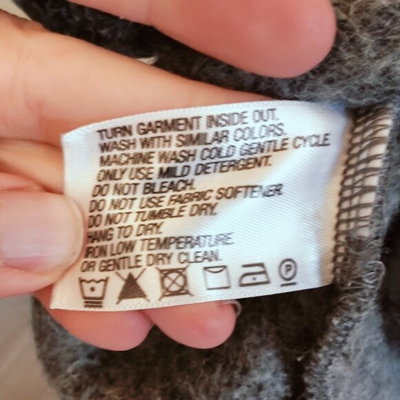 Orvis Women's Grey Wool Blend Quarter Zip Pullover Sweater M - Picture 6 of 6